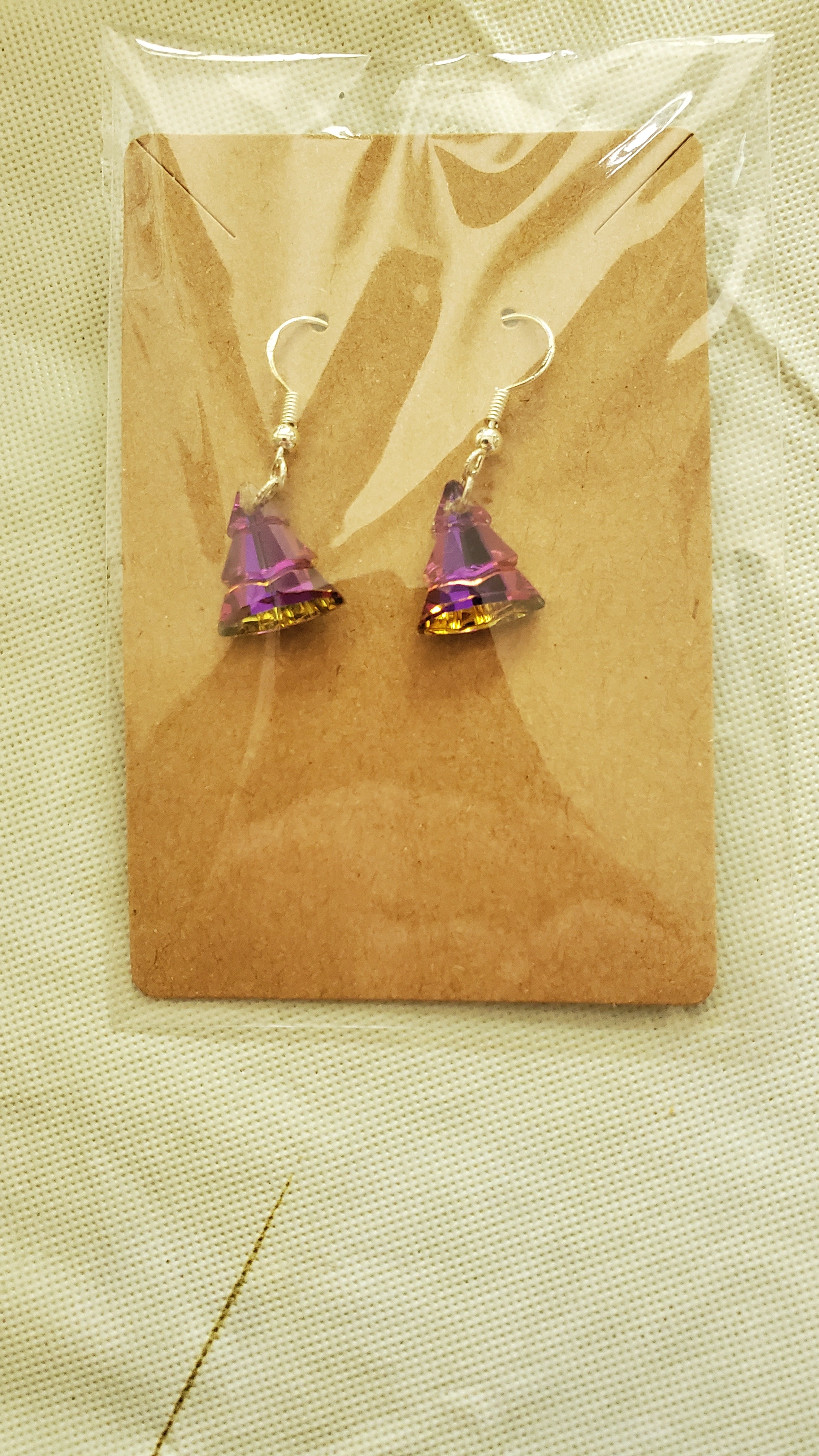 Christmas tree earrings