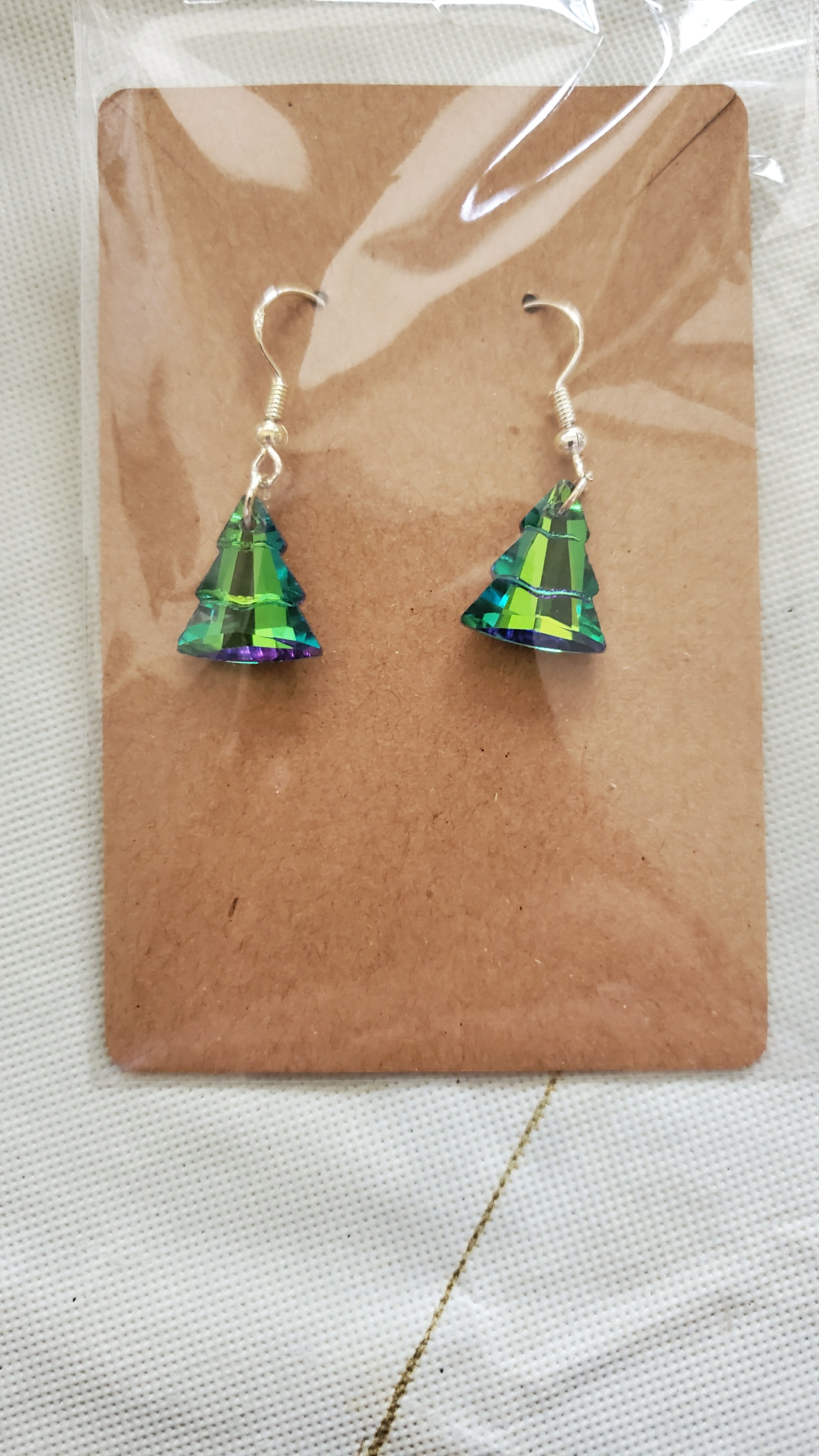 Green Crystal Christmas trees