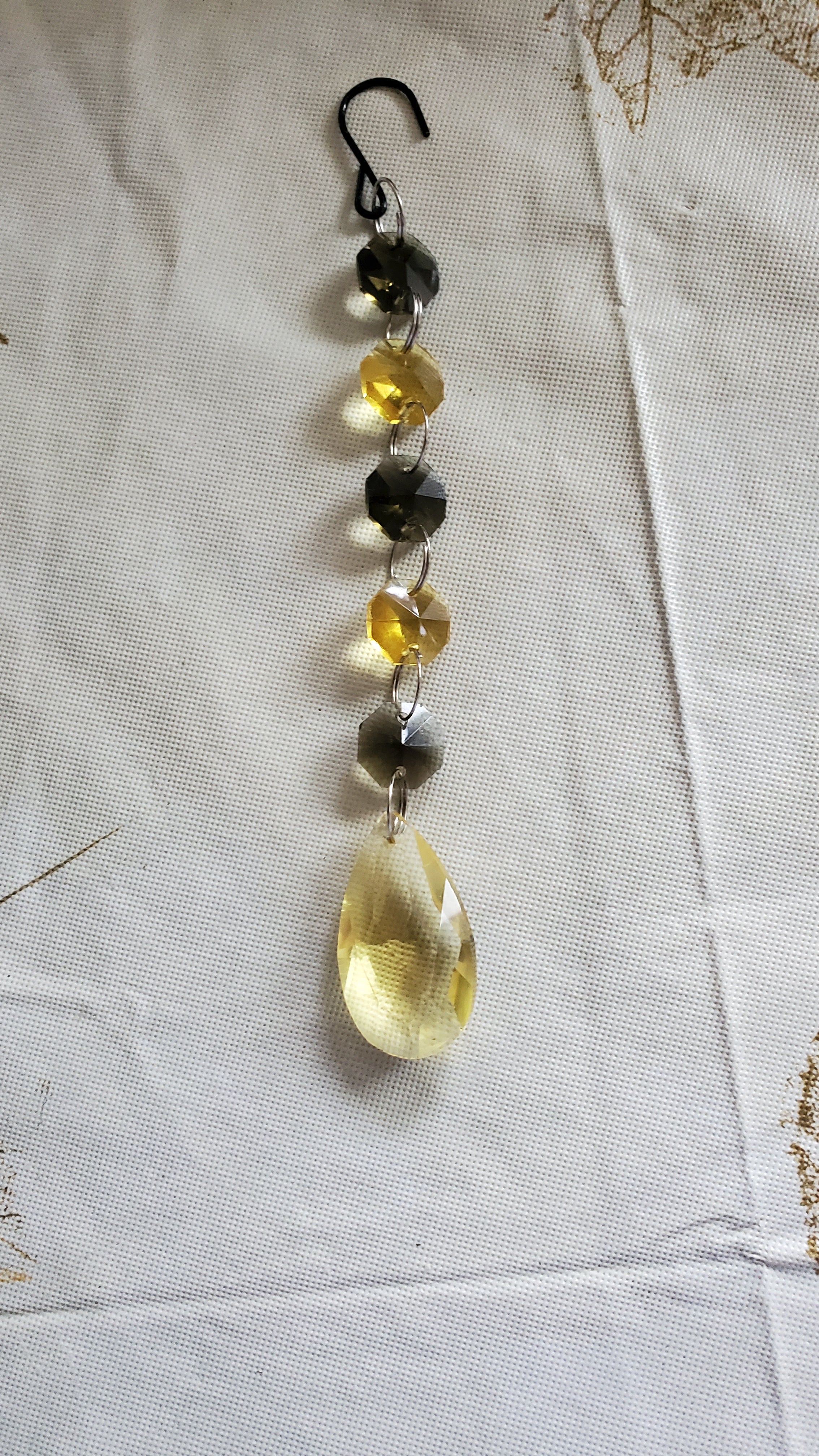Yellow & sage green suncatcher